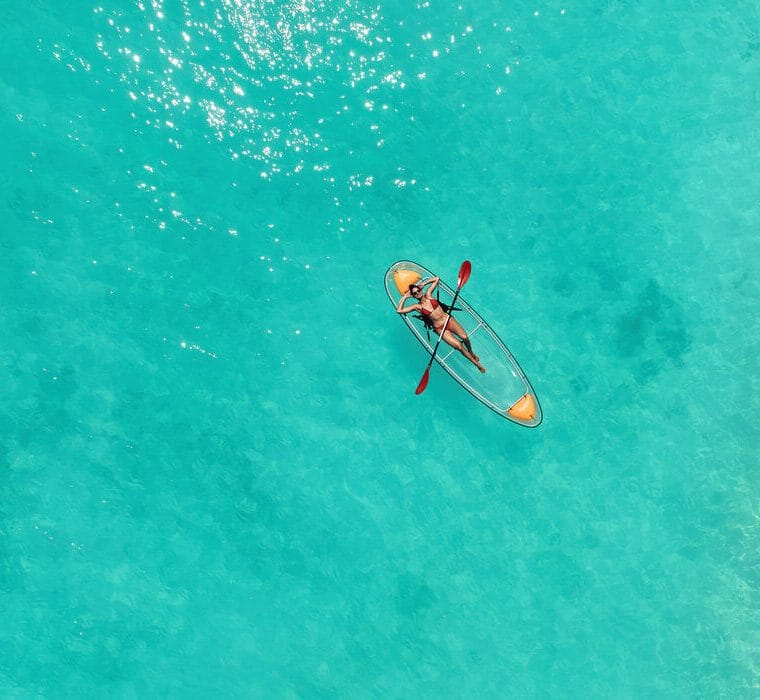 Kayaking in the lagoon of Nova Maldives